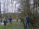 wandelpad achter materiaalkeet