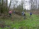 vrijmaken doorgang naar voorweide
