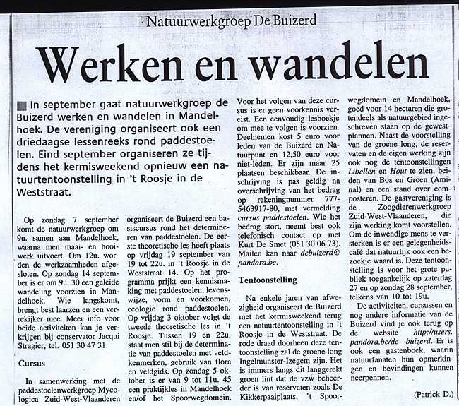 werken en wandelen in mandelhoek